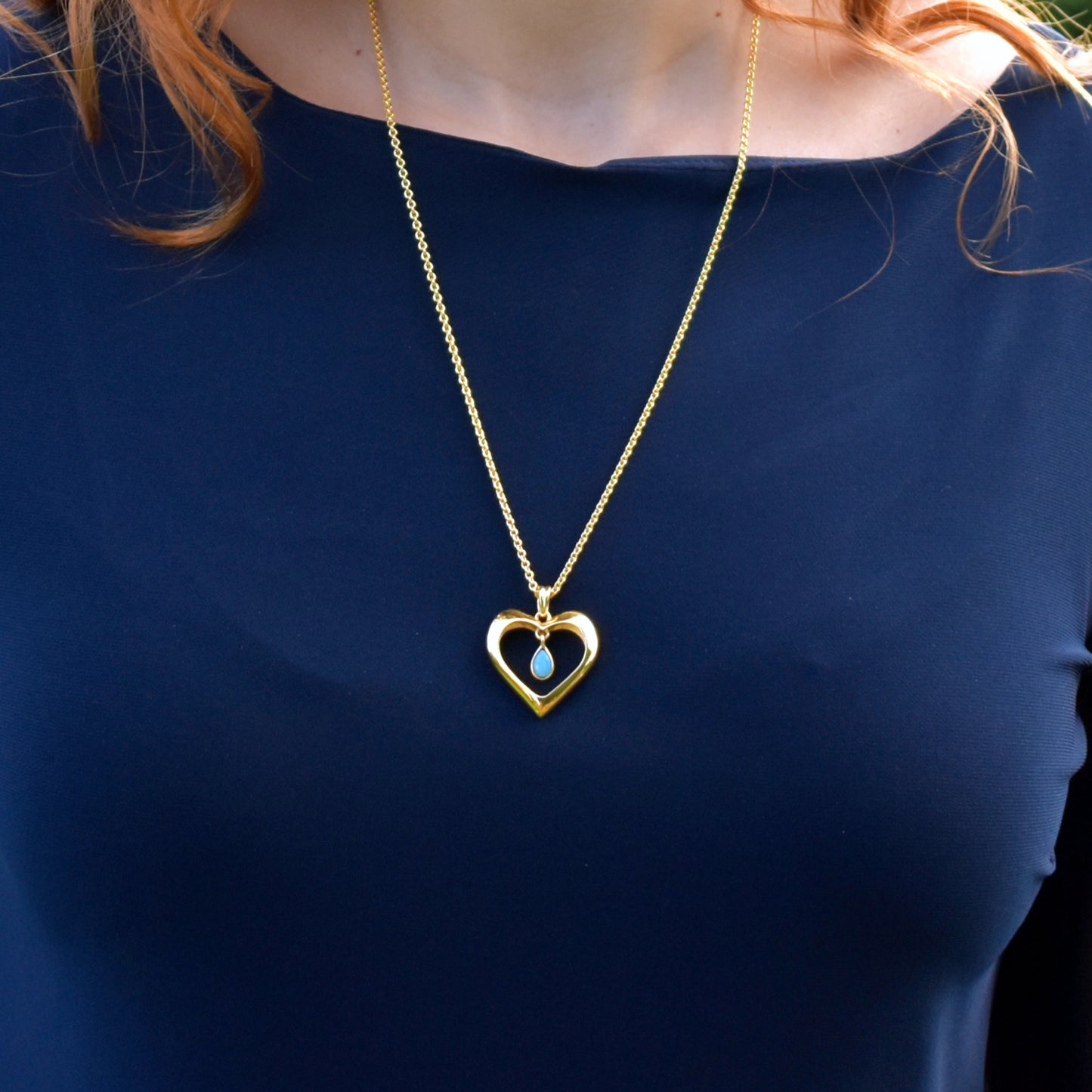 Herzanhänger "Puls der Liebe" mit Halskette