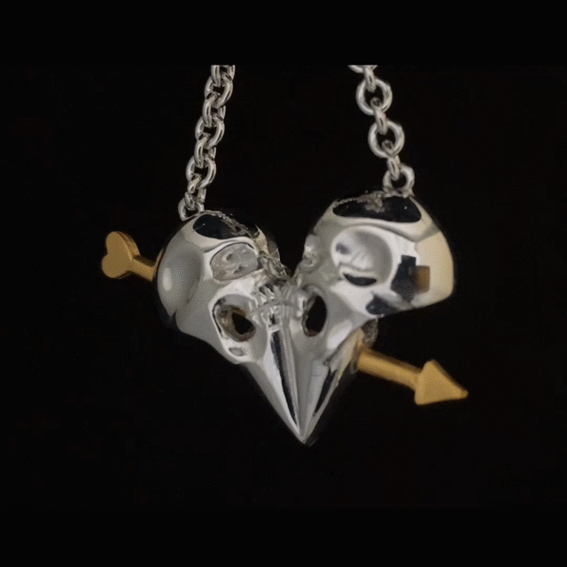 Herzanhänger "Ewige Liebe" mit Halskette